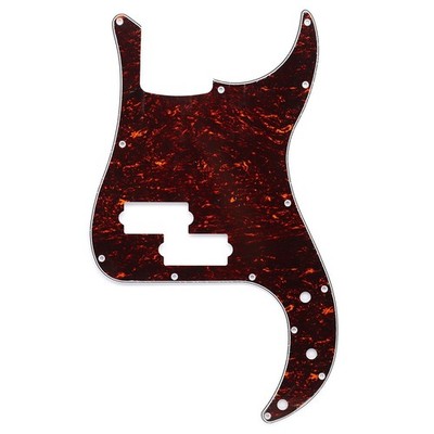 Red Tortoise PVC 4 Ply P Bass Pickguard 13 Screw Holes Scratch Plate for PB Bass