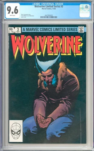 Wolverine Limited Series #3 High Grade Frank Miller Marvel Comic 1982 CGC 9.6