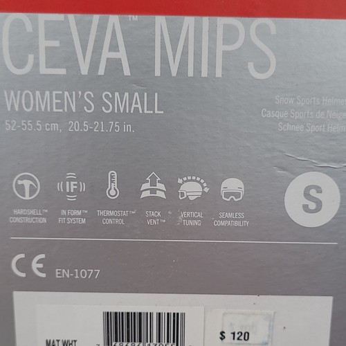 Giro Ceva MIPS Women's Small White Winter Sports Helmet Hardshell 52-55.5cm - Picture 4 of 4