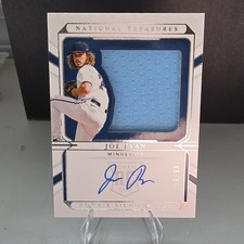 2022 Panini National Treasures Joe Ryan Twins Rookie Auto Patch #124/99