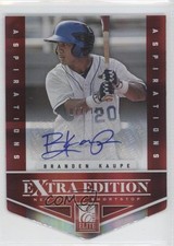 2012 Elite Extra Edition Aspirations Die-Cut Signatures Branden Kaupe Auto 1w6