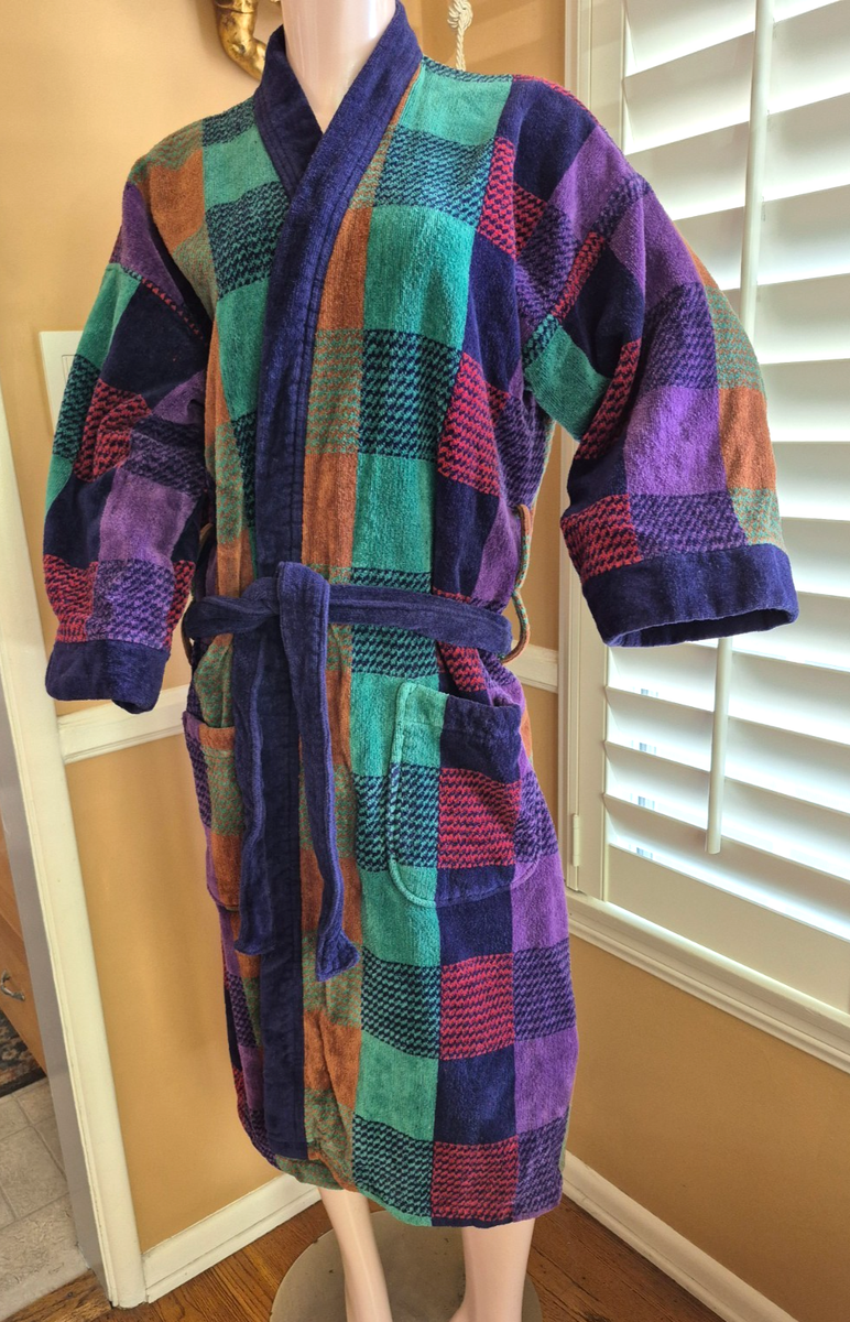 Vintage Men's Christian Dior Monsieur Terry Velour Bath Robe | eBay