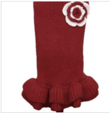 Dallas Dog Clearance Red Sweater Dress for Dogs – Size 12"