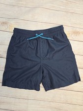 Old Navy Boys' Pull-On Solid Swim Trunks XL 14-16 Navy Blue Drawstring