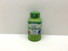 NEW Nature's Truth Fast Dissolve Sleep Melatonin 5 MG 200 Tablets SEALED 06/2027