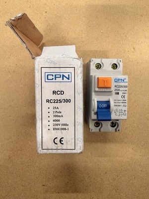 CPN Fehlerstromgerät (RCD), speziell Modell RC225/300.