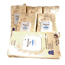 Aveeno Baby Sensitive All Over Wipes Natural Oat Extract  Aloe 64 WIPESx 6 384