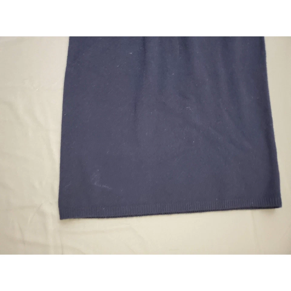 Vestido vintage Herman Geist para mujer M manga larga 100 % lana midi suéter azul * Foto 4 de 4