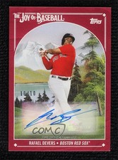2023 Topps X Bob Ross The Joy of Baseball 10/10 Rafael Devers #59F Auto 10no