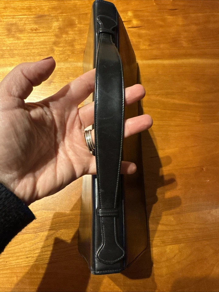 VINTAGE! Greta Original Black Clutch Handbag MCM Style - Image 4 of 4