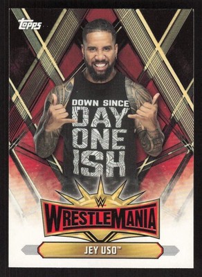 2019 Topps WWE Road to Wrestlemania Roster Card Jey Uso #WM-32
