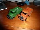 Joblot Dinky 25m/410 Bedford End Tippers X2 Vintage FOR RESTORATION