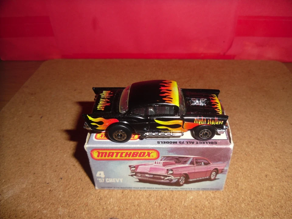 VHTF Australian Issue Matchbox 75 #4-'57 Chevy Rare "Night Stalker",MINMB,NOS. - Image 2 of 4