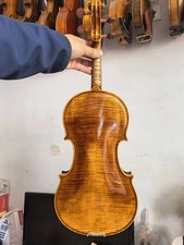 4/4 violin Guarneri model European flamed maple back spruce top hand carved