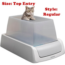 PetSafe ScoopFree Crystal Pro Legacy Auto Self-Cleaning Litter Box Top Entry Cat
