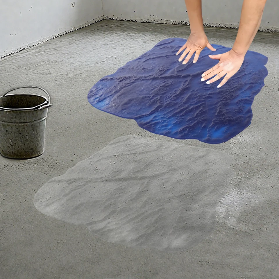 36"X36" Decorative Concrete Cement Texture Imprint Stamp Mat Concrete Stamp Blue - Image 2 of 4
