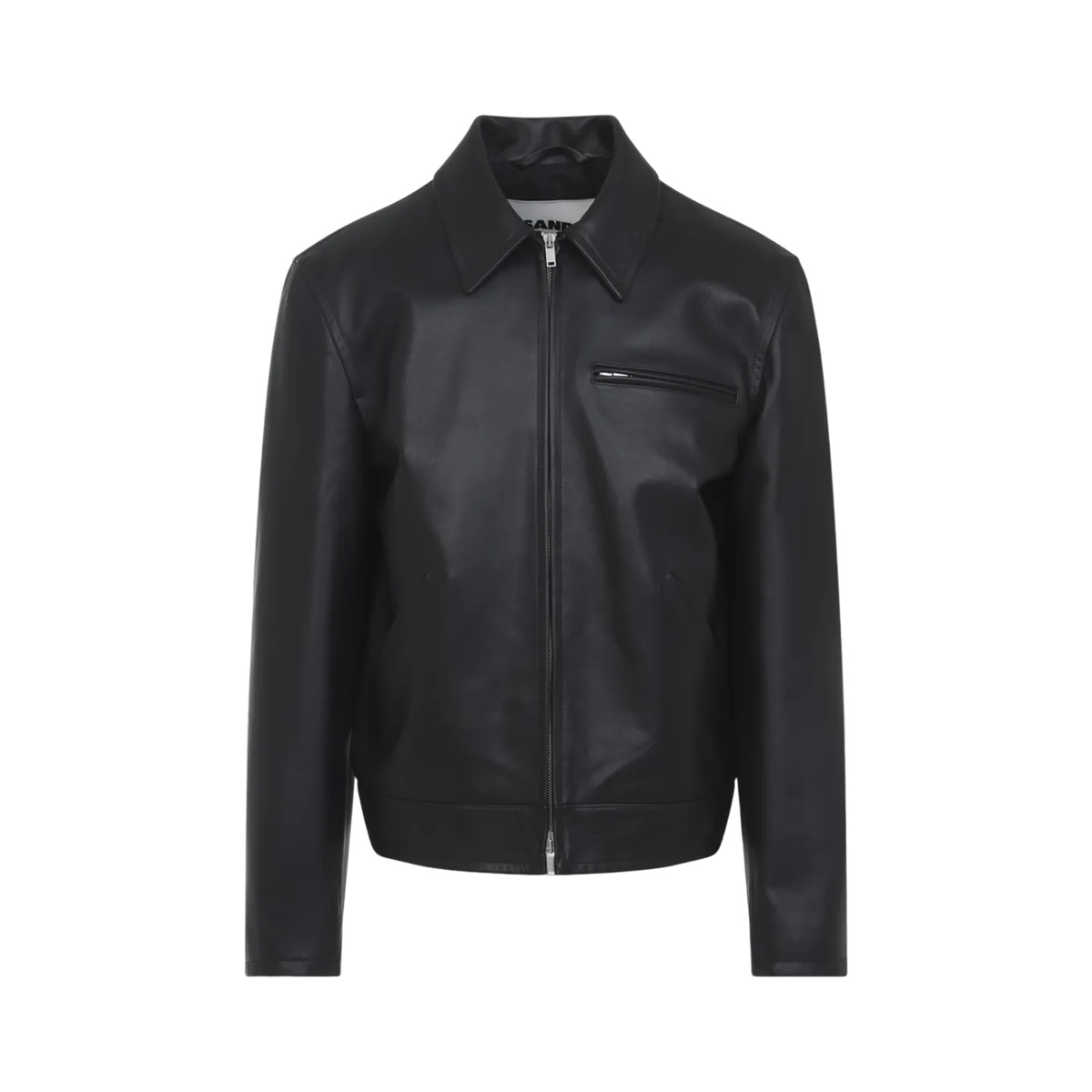 JIL SANDER Black Leather Jacket New & Authentic | eBay