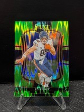 2025 Panini Select Cole Kmet Premier Level #174 Green Shock Prizm Bears /699