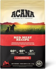 4.5 LB ACANA Grain Free Dry Dog Food Red Meat Recipe Dog Food Heritage Red Meat
