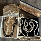Vintage Estate Costume Jewelry Lot MCM Retro Faux Pearl 50s 60s Plus Shreve Etc