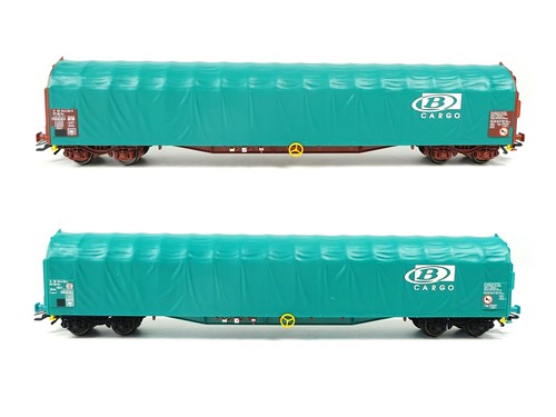 Märklin H0 Schiebeplanenwagen Set Bauart Rils SNCB 47007 OVP | Condition: Gebraucht