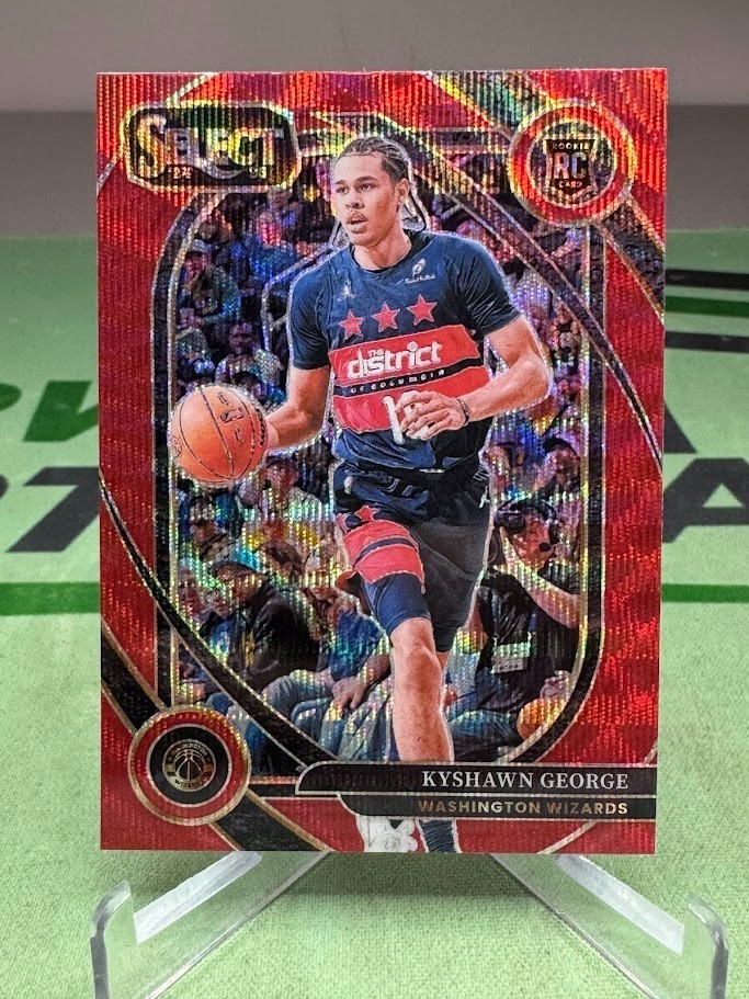 2024-25 Select Courtside Kyshawn George Red Wave Rookie RC - Washington Wizards