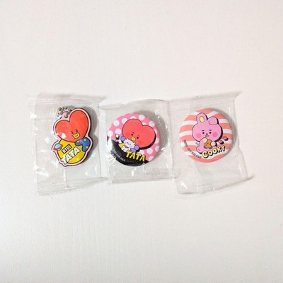 BT21 TATA & COOKY Can Badge Strap BTS Character Goods