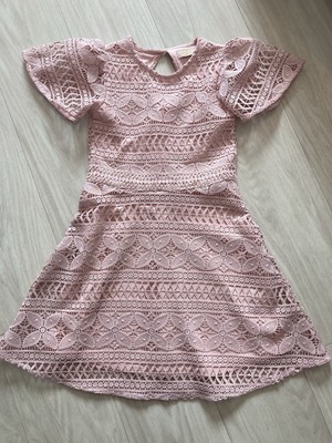 GIRLS PALE PINK LIPSY DRESS AGE BRIDESMAID WEDDING PARTY