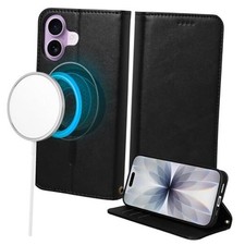 for iPhone 17 Wallet Case, Flip Folio Case Compatible 6.3" iPhone 17 Black