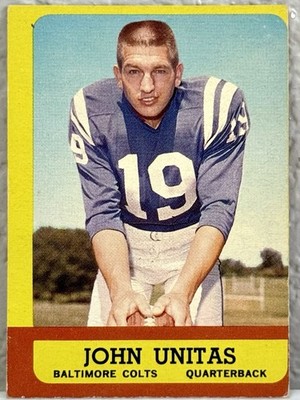 1963 Topps Football - Johnny Unitas #1 Baltimore Colts