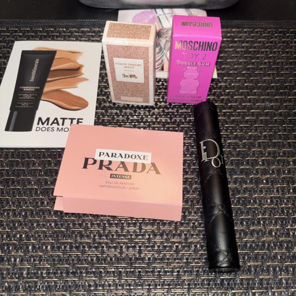 Prada Gucci Moschino Bolso de Belleza Vacaciones Dior Perfume Set de Regalo Viaje Niña 🎁 Foto 3 de 4