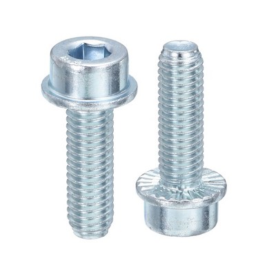 Sourcing Map M4x8mm Flanged Socket Head Cap Screws, 20pcs 8.8 Grade - View #12