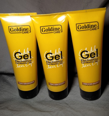 3 pcs GOLDINE Gel Electrolitico / Electrolitic Gel for electro-aesthetic equipm