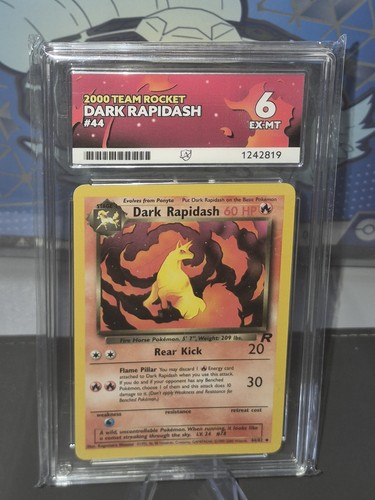 Dark Rapidash (Unlimited) graded ACE 6 for sale on eBay