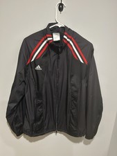 Red And Black Vintage Adidas Jacket Mens Size Small