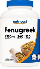 Nutricost Fenugreek Seed 1350mg, 240 Capsules...