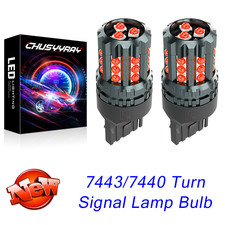 2x Red 7443 7440 Led Front Turn Signal Light Bulbs No Hyper Flash Canbus 2x Red 7443 7440 Led Front Turn Signal Light Bulbs No Hyper Flash Canbus