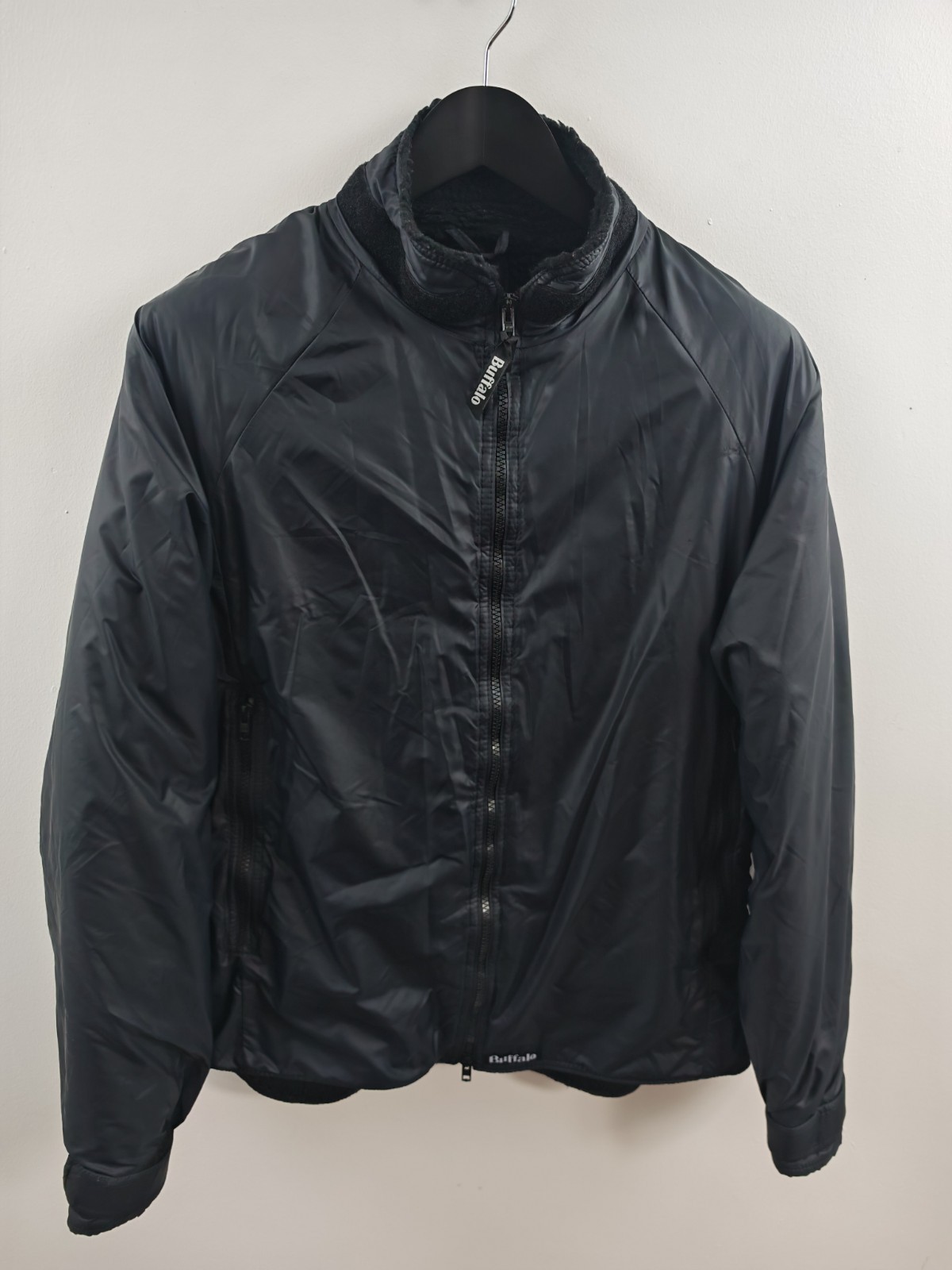 Buffalo Systems Mens Belay Jacket Black Size 38 Medium Pertex Pile Coat image 2