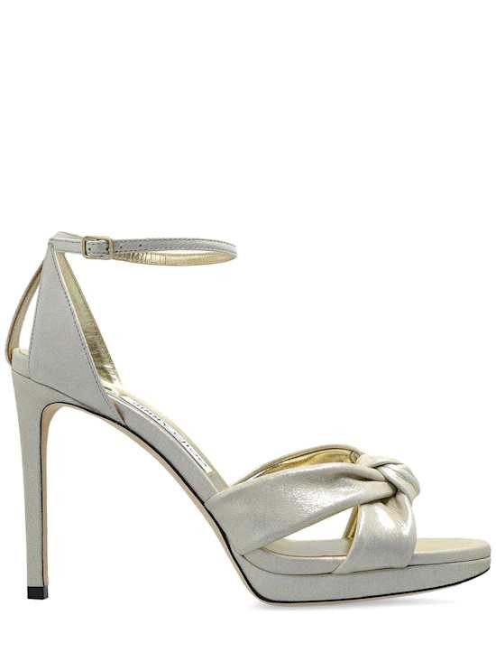 Jimmy Choo - Women - High-heeled sandals with knot - Gold 200290₽