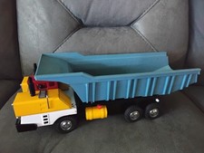 Vintage 1950s/60s Japan Tin Friction Dump Truck 15in