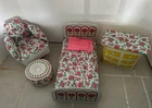 Vintage Puff n Play Barbie Inflatable Doll Furniture 5- Piece Zee Toys 1977