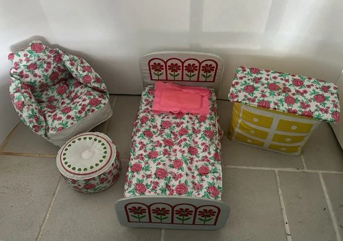 Vintage Puff n Play Barbie Inflatable Doll Furniture 5- Piece Zee Toys 1977