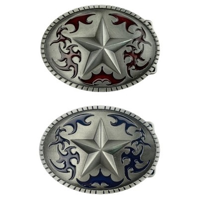 Vintage Belt Buckle Replacement Retro Star Buckle Leather Craft Streetwear