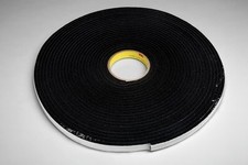 3M 4504-1/2"x18yd Vinyl Foam Tape 4504 Black, 1/2 in x 18 yd 18 Rolls 