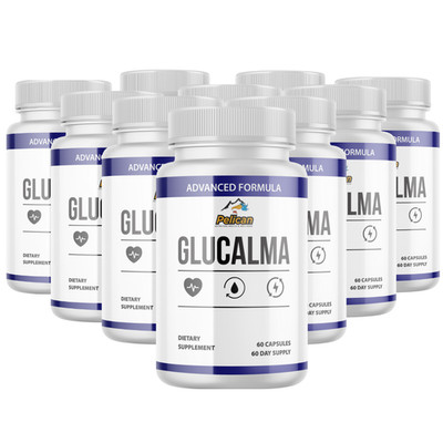 GLUCALMA- Blood Support- 10- Bottles- 600 Capsules