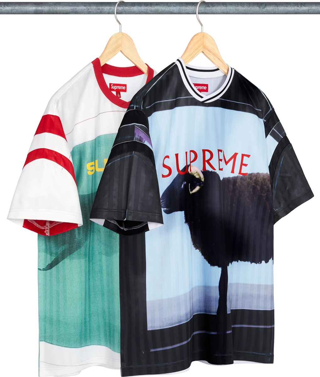 Supreme x Damien Hirst Soccer Jersey Black White 2colors SS25