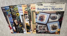 Vintage Leisure Arts Cross Stitch Patterns Leaflet Bundle of 9 - 78 Designs