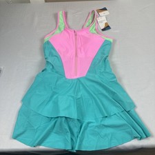 Uniquebella Swimsuit For Women Modest Tummy Control With Color Block Size L