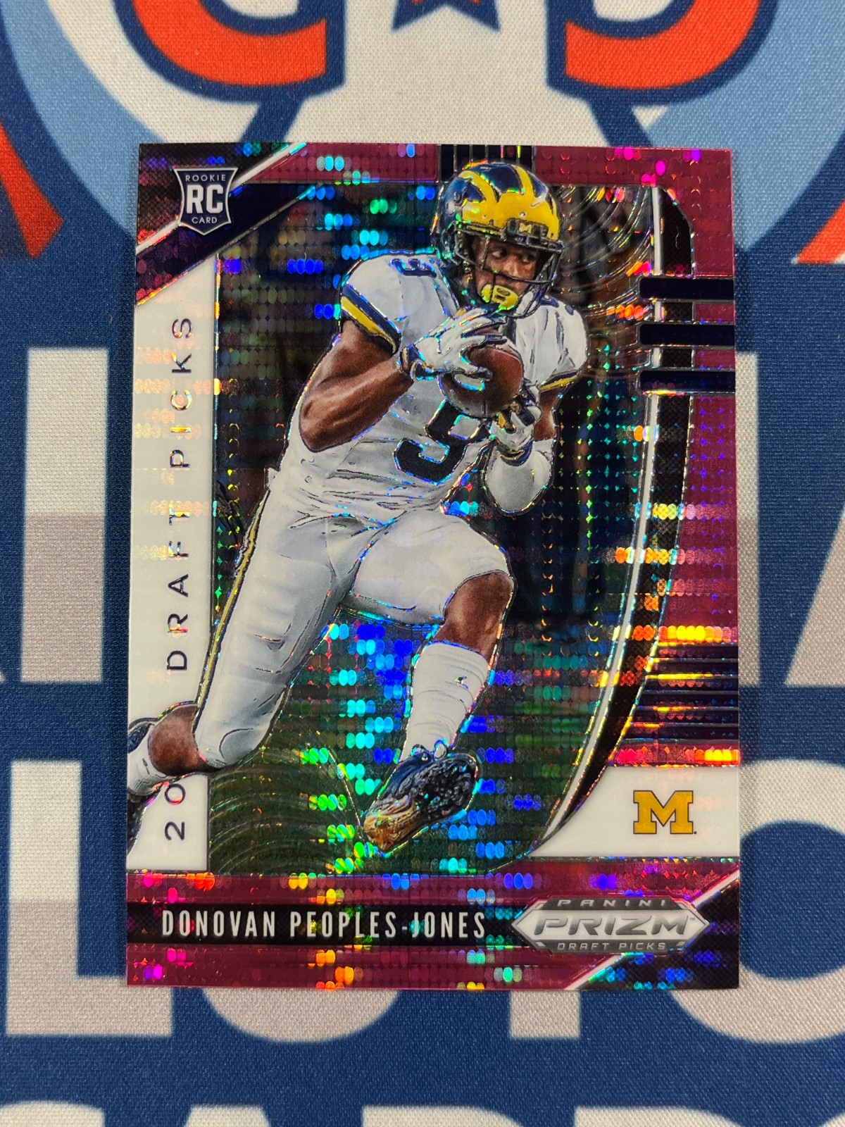 Donovan Peoples-Jones Panini Prizm Draft Picks #136 Pink Pulsar