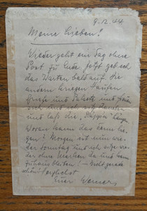 WWII German Soldier Letter 1944 Ukraine Eastern Front Retreat Wehrmacht